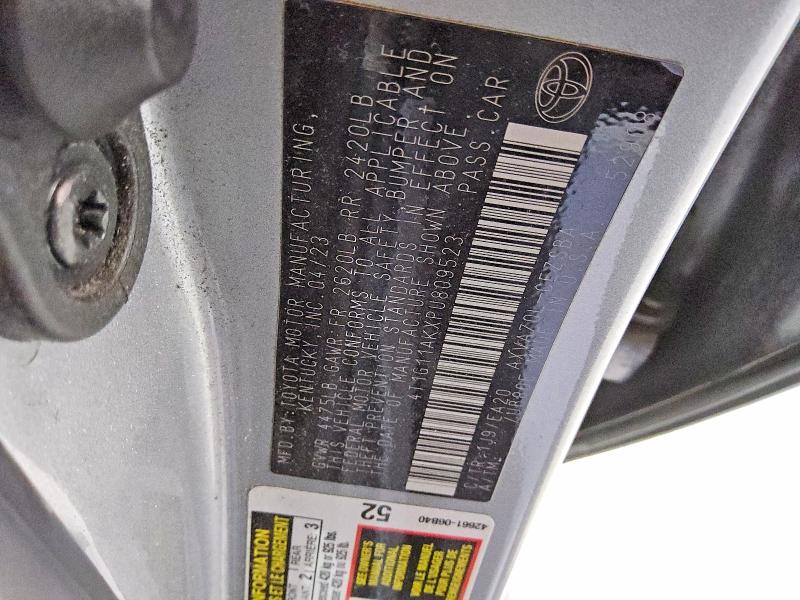Продаж на аукціоні авто 2023 Toyota Camry, vin: 4T1G11AKXPU809523, номер лоту: 60488546