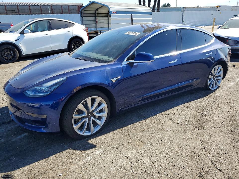 2018 Tesla Model 3 მანქანა იყიდება აუქციონზე, vin: 5YJ3E1EA6JF047039, აუქციონის ნომერი: 59318016