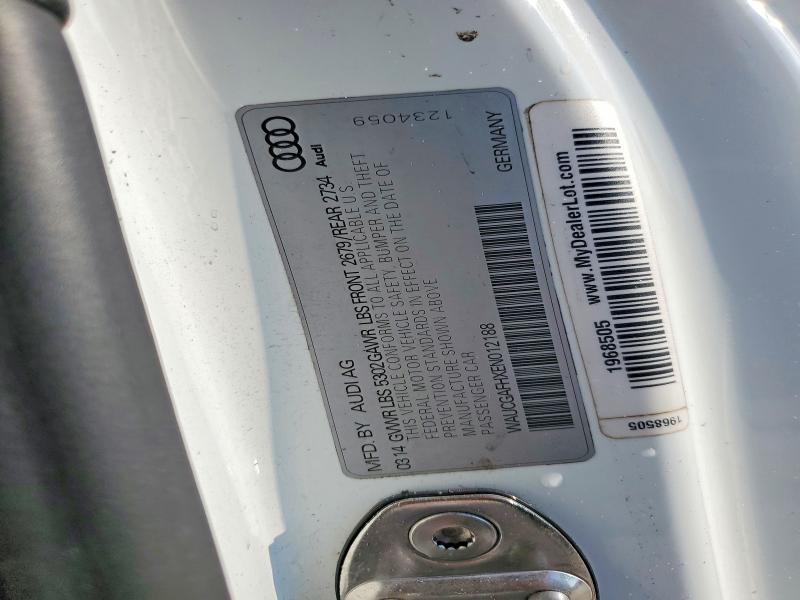 Aukcja sprzedaży 2014 Audi S5, vin: WAUCGAFHXEN012188, numer aukcji: 61532866