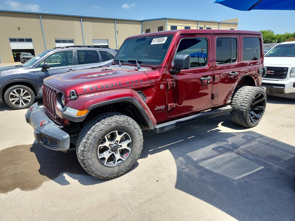 61765836 :رقم المزاد ، 1C4HJXFG6MW569077 vin ، 2021 Jeep Wrangler Unlimited مزاد بيع