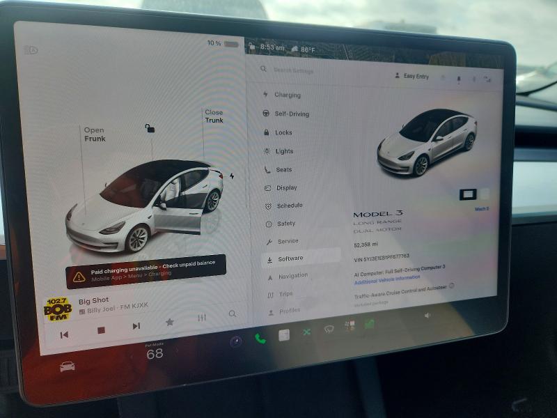 Продажа на аукционе авто 2023 Tesla Model 3, vin: 5YJ3E1EB1PF677763, номер лота: 62509566