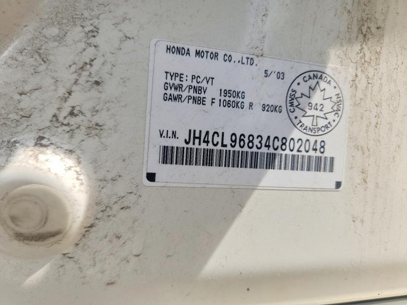 Продажа на аукционе авто 2004 Acura Tsx, vin: JH4CL96834C802048, номер лота: 61394876