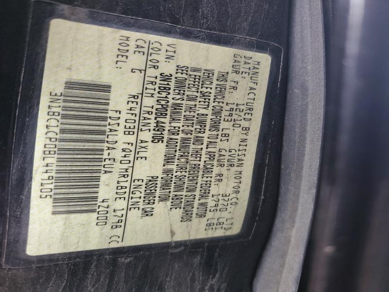 Продаж на аукціоні авто 2011 Nissan Versa, vin: 3N1BC1CP0BL449105, номер лоту: 60329706