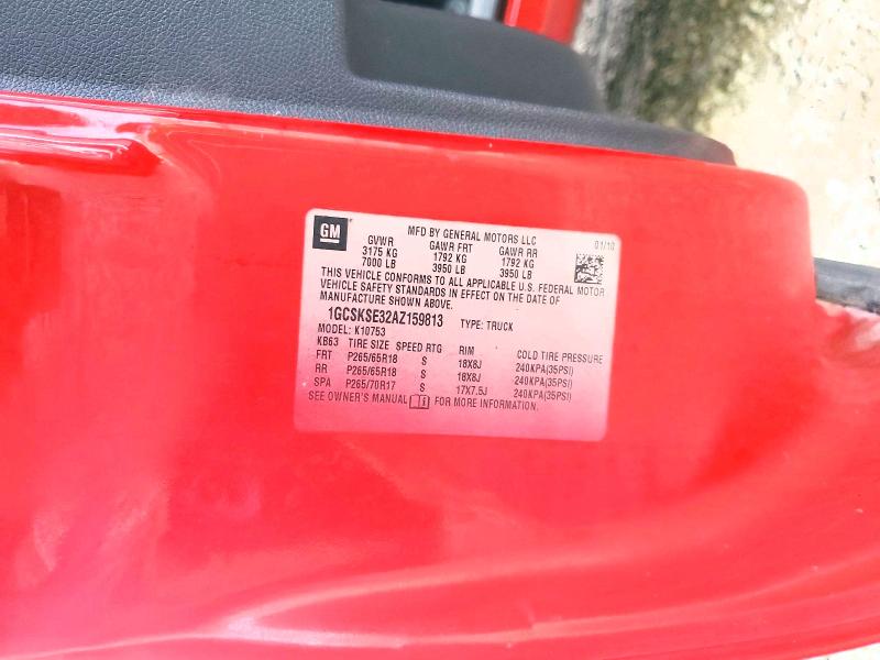 Aukcja sprzedaży 2010 Chevrolet Silverado, vin: 1GCSKSE32AZ159813, numer aukcji: 58721246