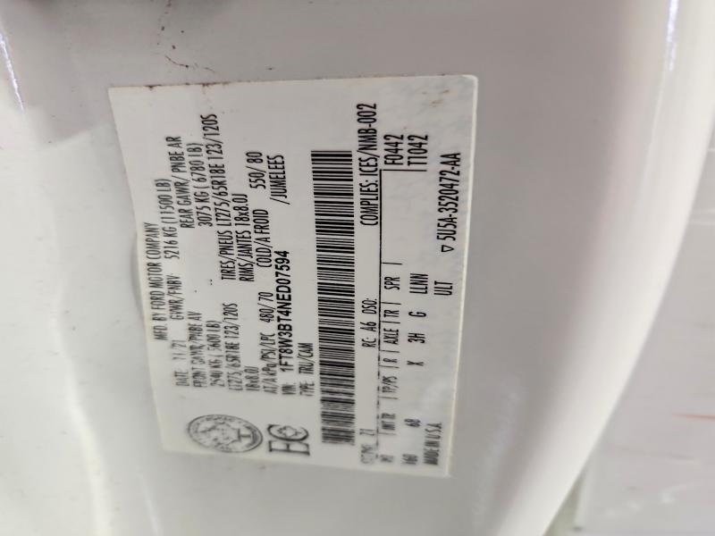Продажа на аукционе авто 2022 Ford F350, vin: 1FT8W3BT4NED07594, номер лота: 60134836