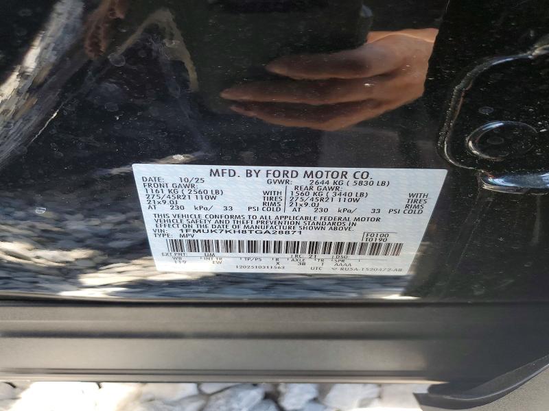 Продажа на аукционе авто 2026 Ford Explorer, vin: 1FMUK7KH8TGA28871, номер лота: 60897786