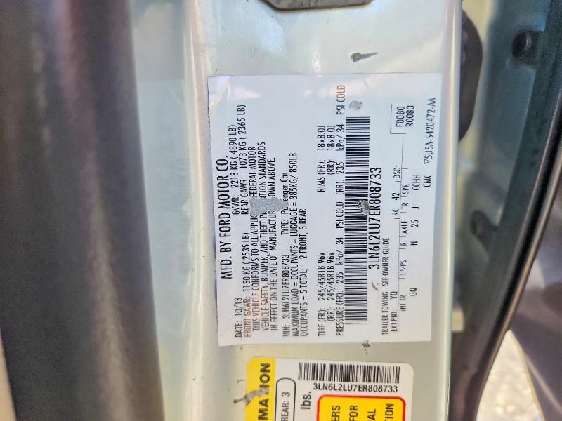 Продаж на аукціоні авто 2014 Lincoln Mkz, vin: 3LN6L2LU7ER808733, номер лоту: 59841116