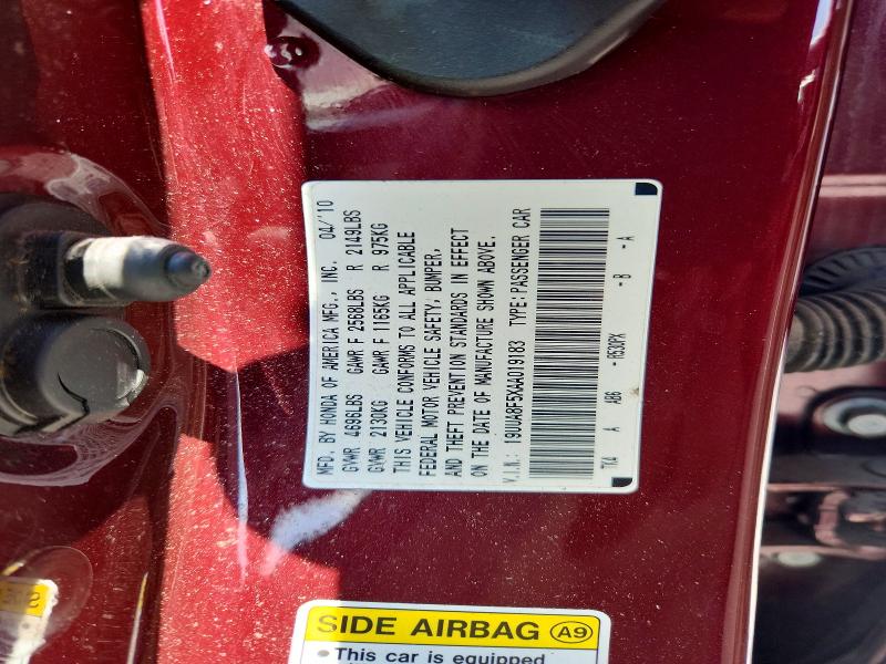 Продаж на аукціоні авто 2010 Acura Tl, vin: 19UUA8F5XAA019183, номер лоту: 61617336