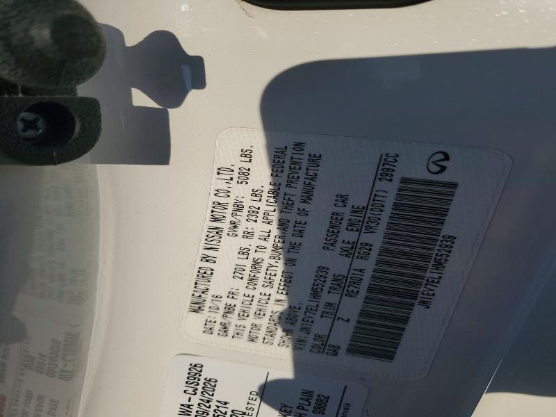 62096706 :رقم المزاد ، JN1EV7EL1HM552939 vin ، 2017 Infiniti Q60 مزاد بيع