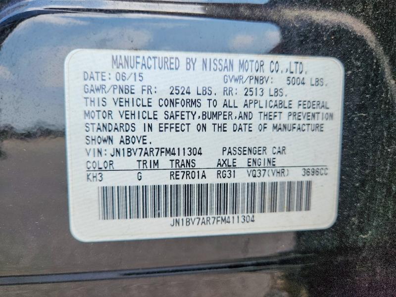 Продажа на аукционе авто 2015 Infiniti Q50, vin: JN1BV7AR7FM411304, номер лота: 63243016