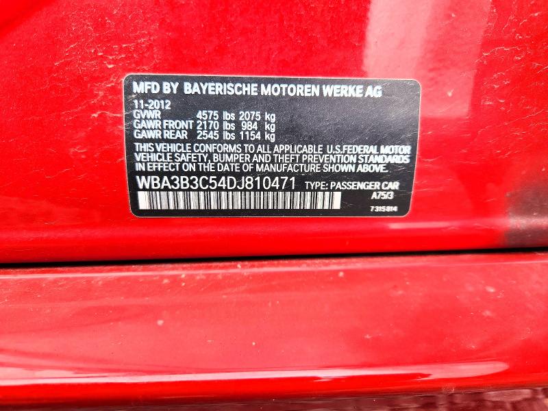 62507296 :رقم المزاد ، WBA3B3C54DJ810471 vin ، 2013 Bmw 328 مزاد بيع