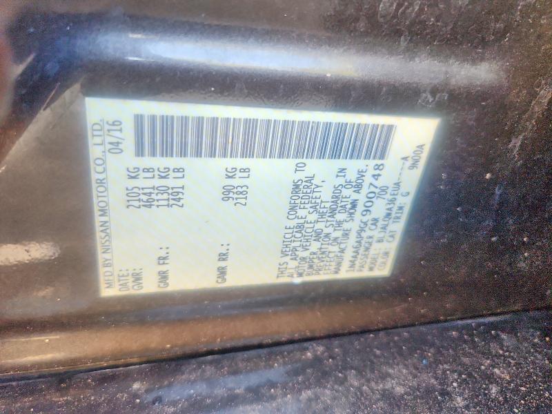 Aukcja sprzedaży 2016 Nissan Maxima, vin: 1N4AA6AP9GC900748, numer aukcji: 61437696