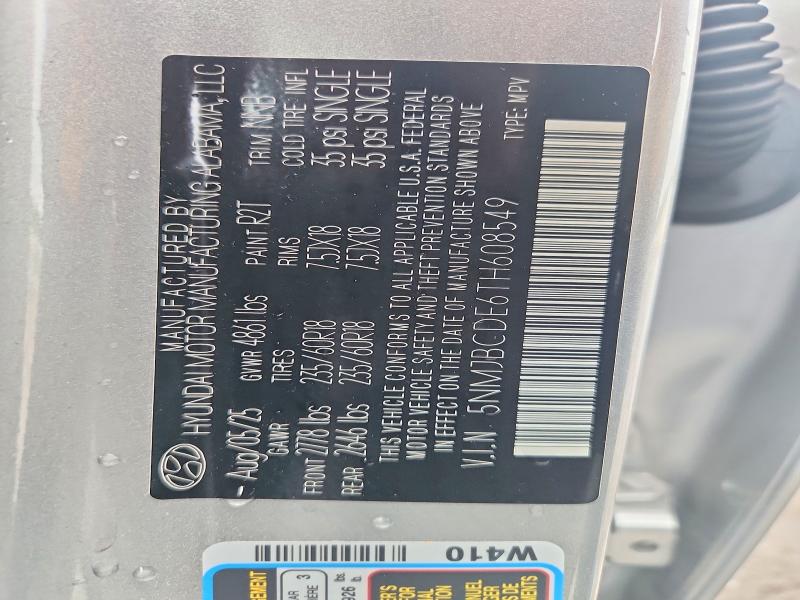 Продажа на аукционе авто 2026 Hyundai Tucson, vin: 5NMJBCDE6TH608549, номер лота: 61622766