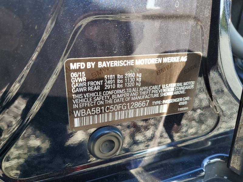 Продаж на аукціоні авто 2015 Bmw 535, vin: WBA5B1C50FG128667, номер лоту: 59581356