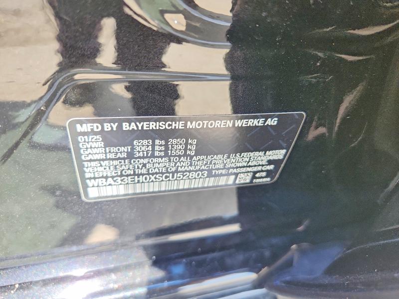 Aukcja sprzedaży 2025 Bmw 740, vin: WBA33EH0XSCU52803, numer aukcji: 62256166