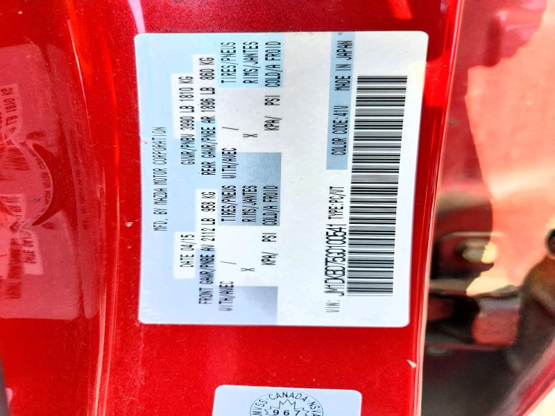 2016 Mazda Cx-3 მანქანა იყიდება აუქციონზე, vin: JM1DKBD75G0100541, აუქციონის ნომერი: 61504586