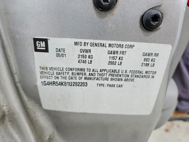 Продаж на аукціоні авто 2001 Buick Lesabre, vin: 1G4HR54K81U282203, номер лоту: 62256816