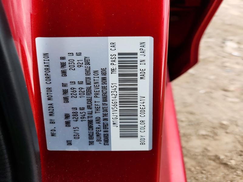Aukcja sprzedaży 2016 Mazda 6, vin: JM1GJ1V56G1423451, numer aukcji: 60499736