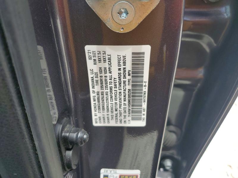 Продаж на аукціоні авто 2021 Honda Cr-v, vin: 7FARW1H58ME005258, номер лоту: 60365746