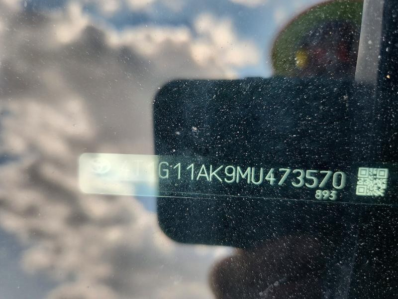 Aukcja sprzedaży 2021 Toyota Camry, vin: 4T1G11AK9MU473570, numer aukcji: 62830416