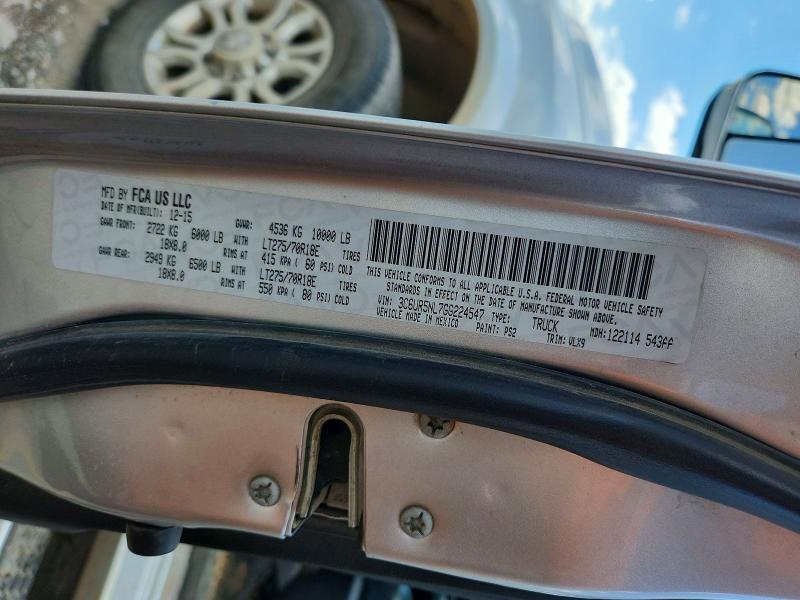 Продажа на аукционе авто 2016 Ram 2500, vin: 3C6UR5NL7GG224547, номер лота: 59861516