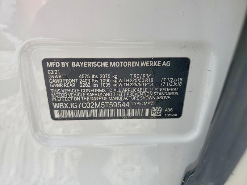 Продаж на аукціоні авто 2021 Bmw X1, vin: WBXJG7C02M5T59544, номер лоту: 59275956