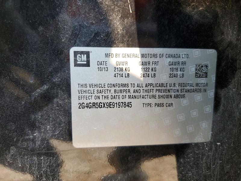 Aukcja sprzedaży 2014 Buick Regal, vin: 2G4GR5GX9E9197845, numer aukcji: 62358346