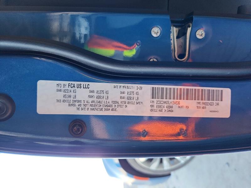 Aukcja sprzedaży 2020 Chrysler 300, vin: 2C3CCAAG5LH154536, numer aukcji: 62334926