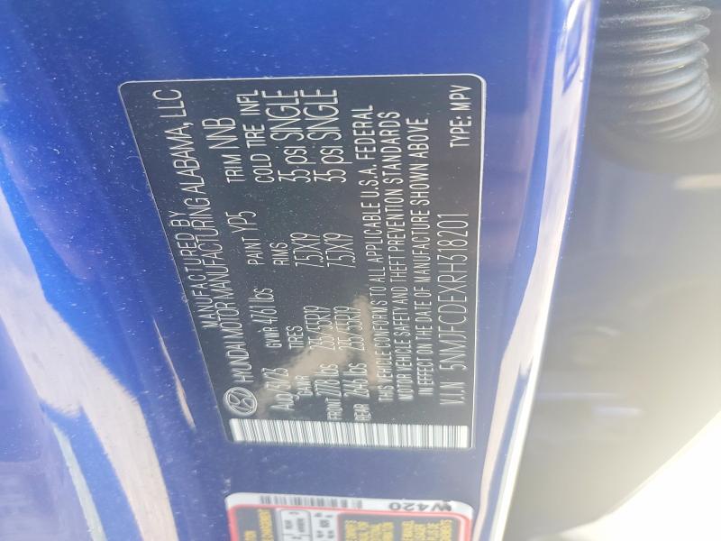 60018126 :رقم المزاد ، 5NMJFCDEXRH318201 vin ، 2024 Hyundai Tucson مزاد بيع