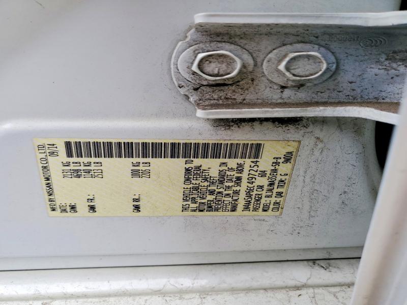 59897186 :رقم المزاد ، 1N4AA5AP6EC497254 vin ، 2014 Nissan Maxima مزاد بيع