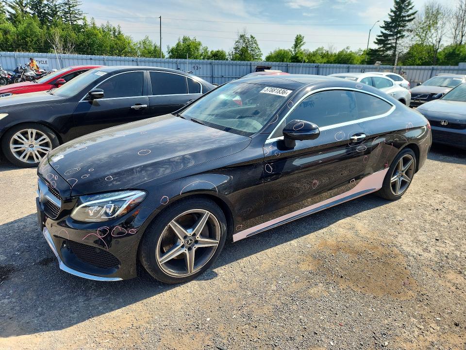 57881836 :رقم المزاد ، WDDWJ4KB9JF630150 vin ، 2018 Mercedes-benz C مزاد بيع