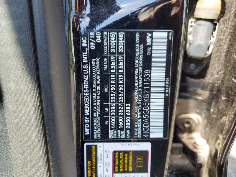 Продажа на аукционе авто 2019 Mercedes-benz Gle, vin: 4JGDA5GB5KB211538, номер лота: 61360496