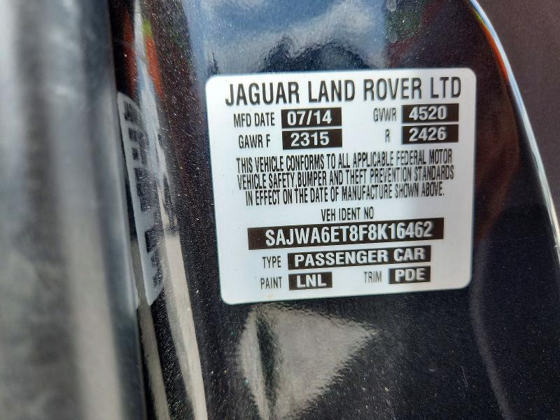 2015 Jaguar F-type მანქანა იყიდება აუქციონზე, vin: SAJWA6ET8F8K16462, აუქციონის ნომერი: 62485306