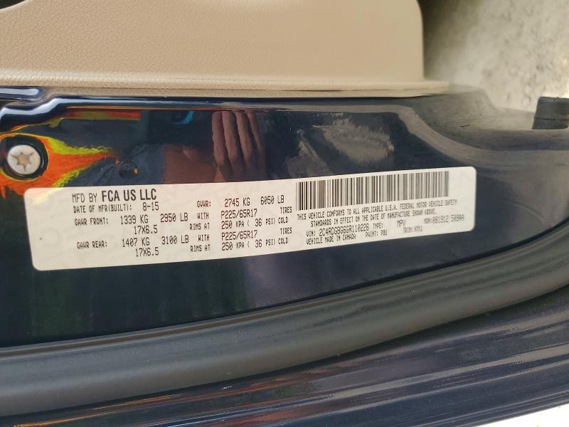 2016 Dodge Grand Caravan მანქანა იყიდება აუქციონზე, vin: 2C4RDGBG6GR110226, აუქციონის ნომერი: 61857046