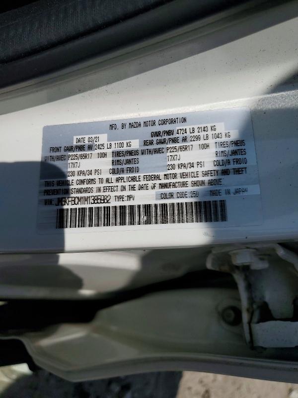 61494886 :رقم المزاد ، JM3KFBCM1M1385982 vin ، 2021 Mazda Cx-5 مزاد بيع