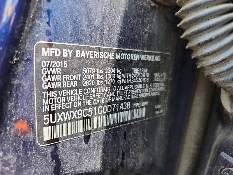 Продажа на аукционе авто 2016 Bmw X3, vin: 5UXWX9C51G0D71438, номер лота: 60784876