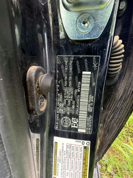 2018 Toyota 4runner მანქანა იყიდება აუქციონზე, vin: JTEBU5JR3J5536724, აუქციონის ნომერი: 60765796