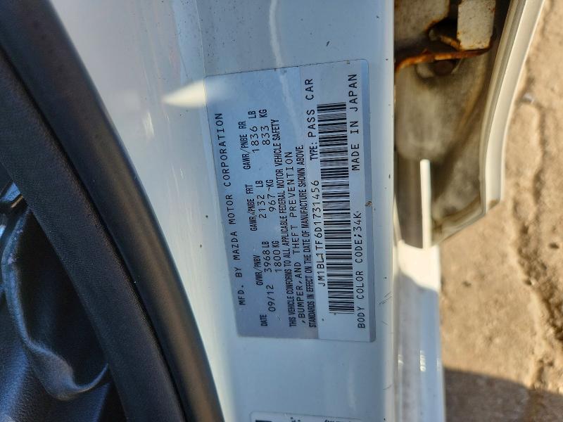 Продажа на аукционе авто 2013 Mazda 3, vin: JM1BL1TF6D1731456, номер лота: 60679416