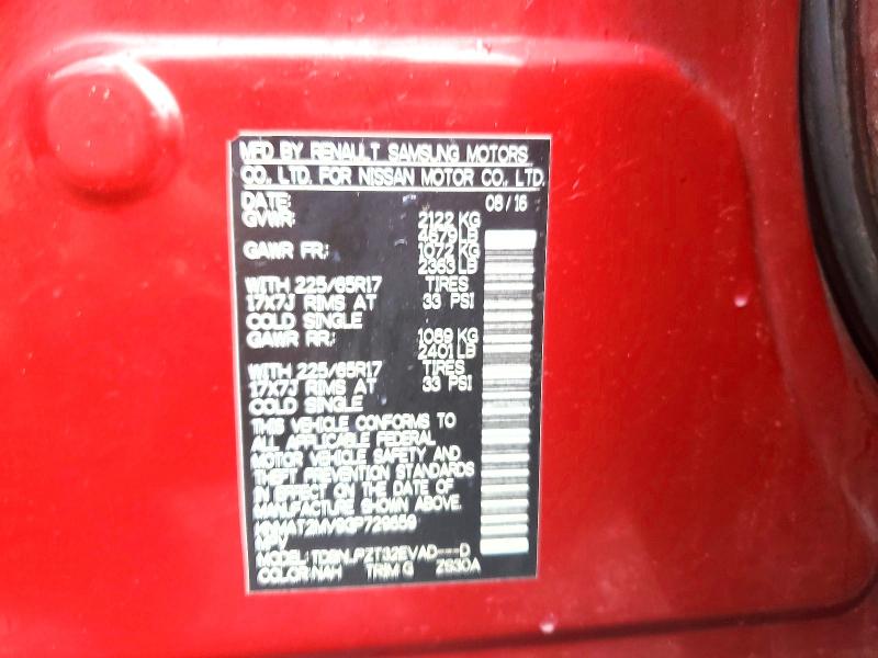 Aukcja sprzedaży 2016 Nissan Rogue, vin: KNMAT2MV9GP729659, numer aukcji: 59642876