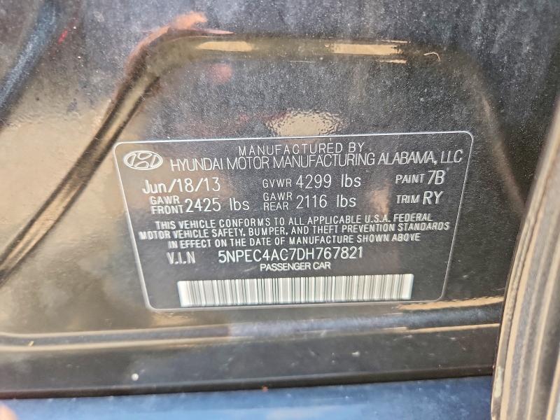 Продаж на аукціоні авто 2013 Hyundai Sonata, vin: 5NPEC4AC7DH767821, номер лоту: 60697186