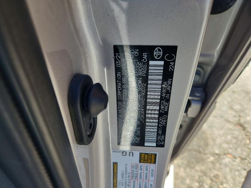 Aukcja sprzedaży 2021 Toyota Prius Prime, vin: JTDKAMFPXM3190072, numer aukcji: 62490996