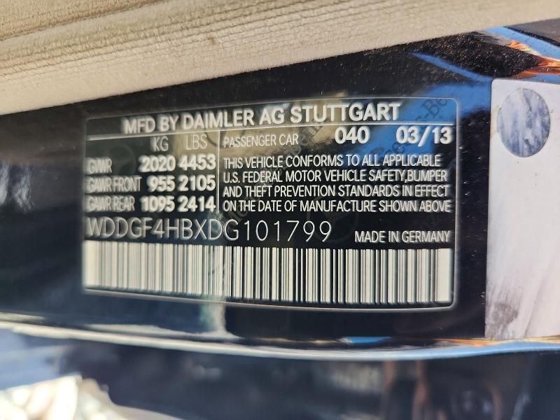 Aukcja sprzedaży 2013 Mercedes-benz C, vin: WDDGF4HBXDG101799, numer aukcji: 61018566