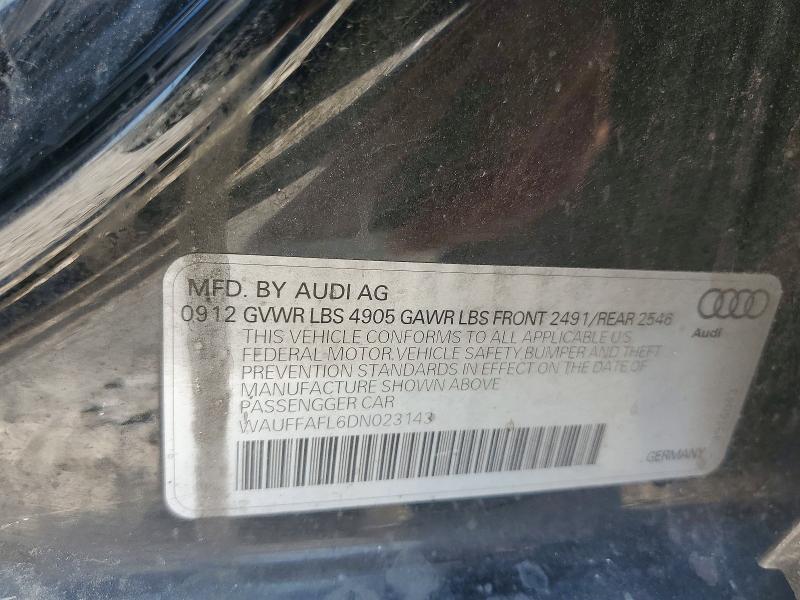 Продаж на аукціоні авто 2013 Audi A4, vin: WAUFFAFL6DN023143, номер лоту: 61524136