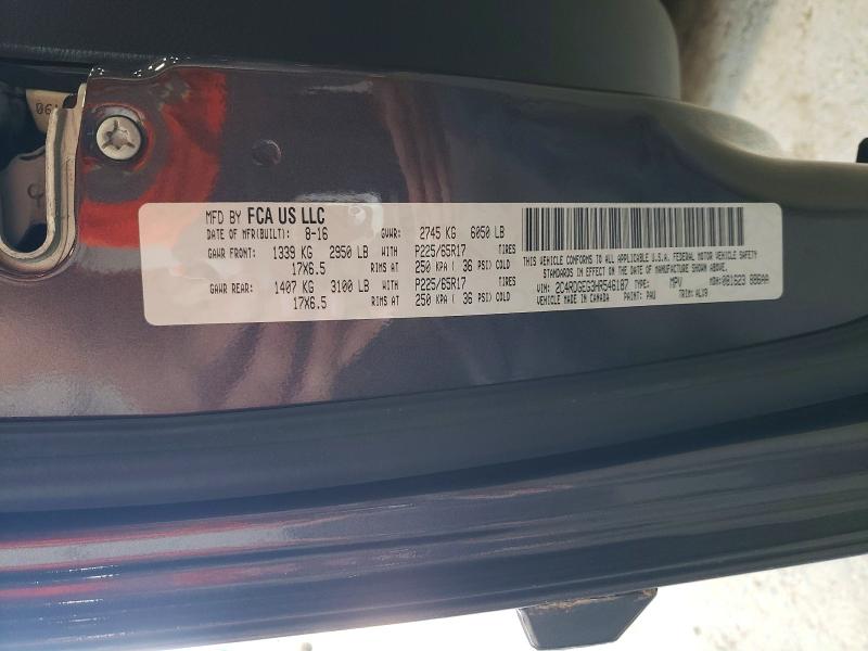 Aukcja sprzedaży 2017 Dodge Grand Caravan, vin: 2C4RDGEG3HR546187, numer aukcji: 61779816