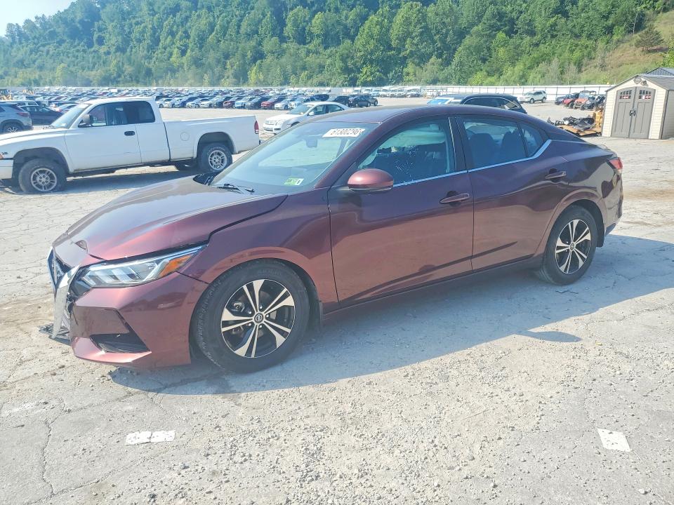 2020 Nissan Sentra მანქანა იყიდება აუქციონზე, vin: 3N1AB8CV1LY306447, აუქციონის ნომერი: 61300296