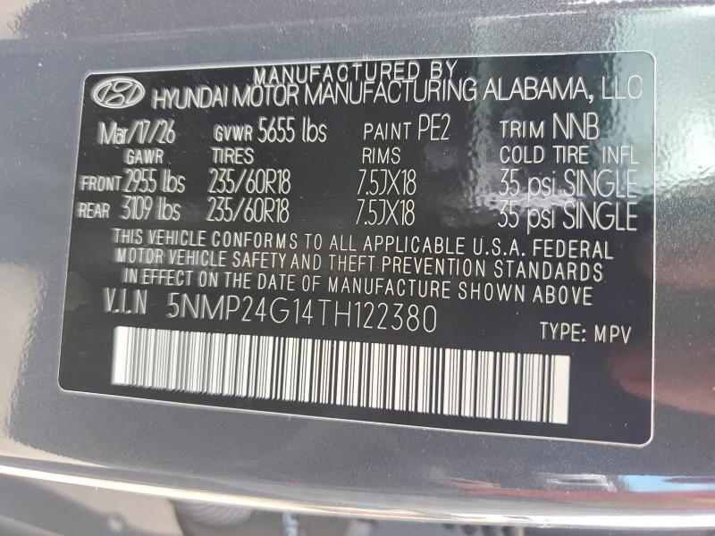 Продаж на аукціоні авто 2026 Hyundai Santa Fe, vin: 5NMP24G14TH122380, номер лоту: 60669666