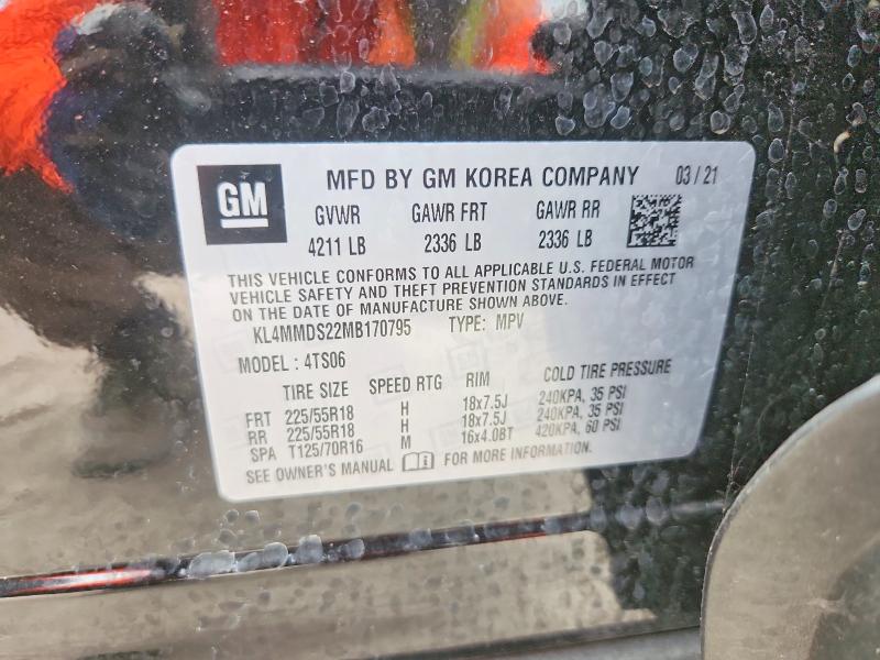 59339526 :رقم المزاد ، KL4MMDS22MB170795 vin ، 2021 Buick Encore Gx مزاد بيع