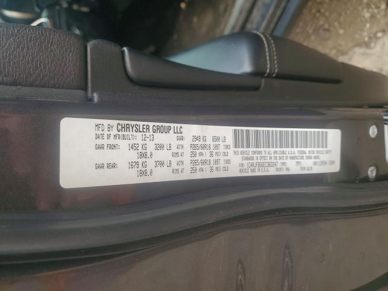 2014 Jeep Grand Cherokee მანქანა იყიდება აუქციონზე, vin: 1C4RJFBG6EC363247, აუქციონის ნომერი: 60800386