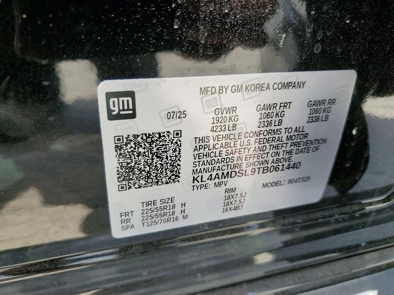 2026 Buick Encore Gx მანქანა იყიდება აუქციონზე, vin: KL4AMDSL9TB061440, აუქციონის ნომერი: 59636066