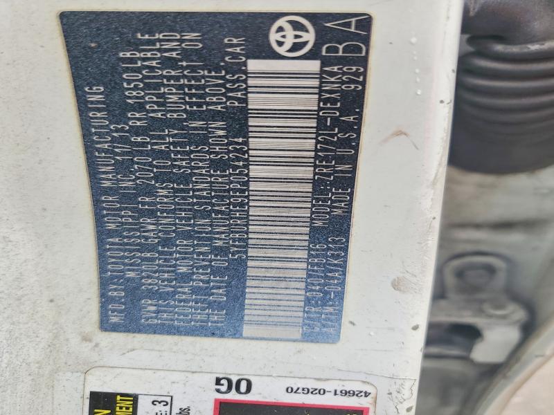 59393246 :رقم المزاد ، 5YFBURHE9EP054234 vin ، 2014 Toyota Corolla مزاد بيع